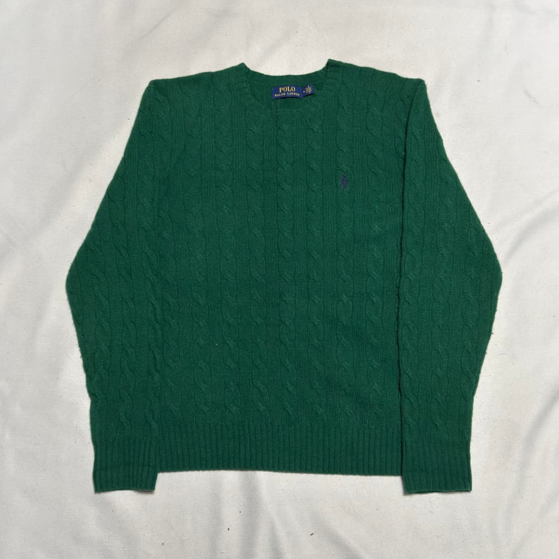 M 폴로랄프로렌 캐시미어 그린 케이블 니트 상품이미지2