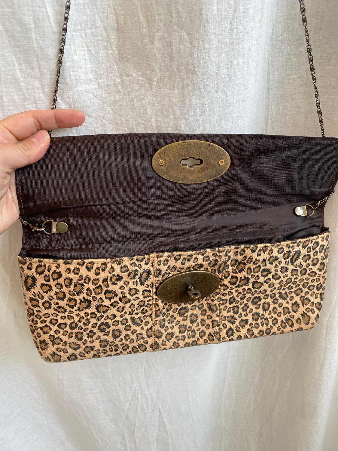 레오파드 클러치&크로스백 상품이미지5