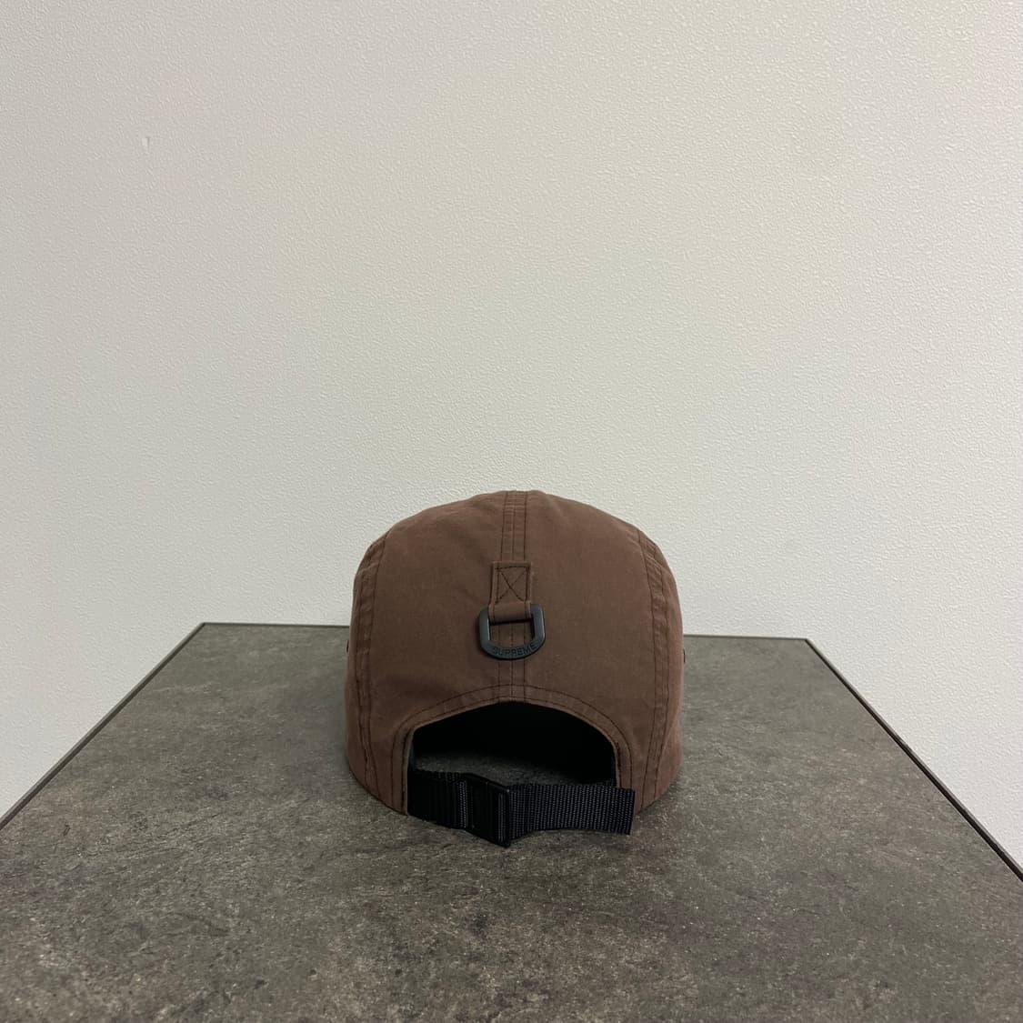 슈프림 박스로고 캠프캡 모자 왁스드 코튼 브라운 상품이미지4