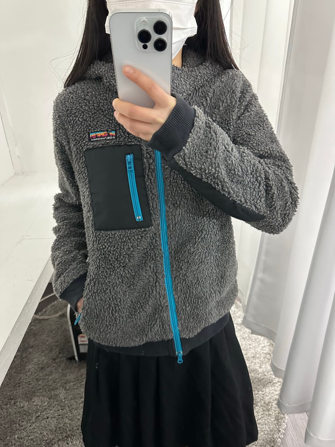 x-girl fleece hood zipup 상품이미지6