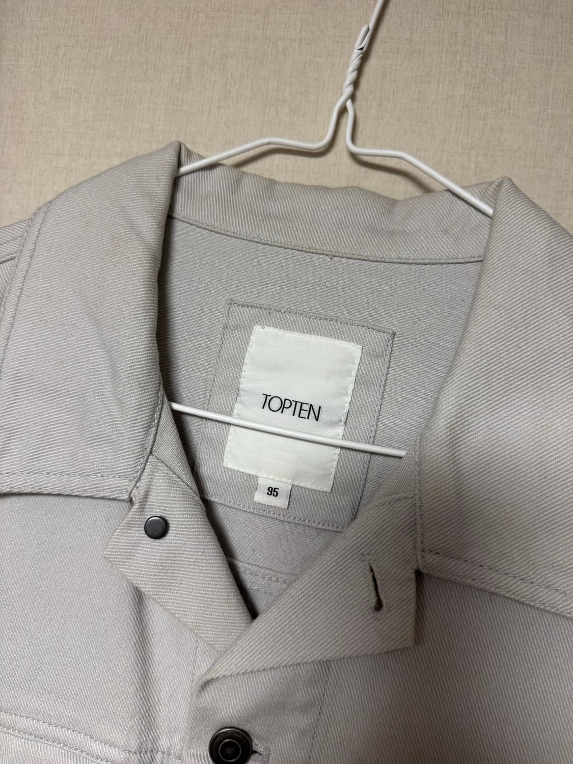 탑텐 트러커 데님 자켓 그레이 95사이즈 상품이미지2