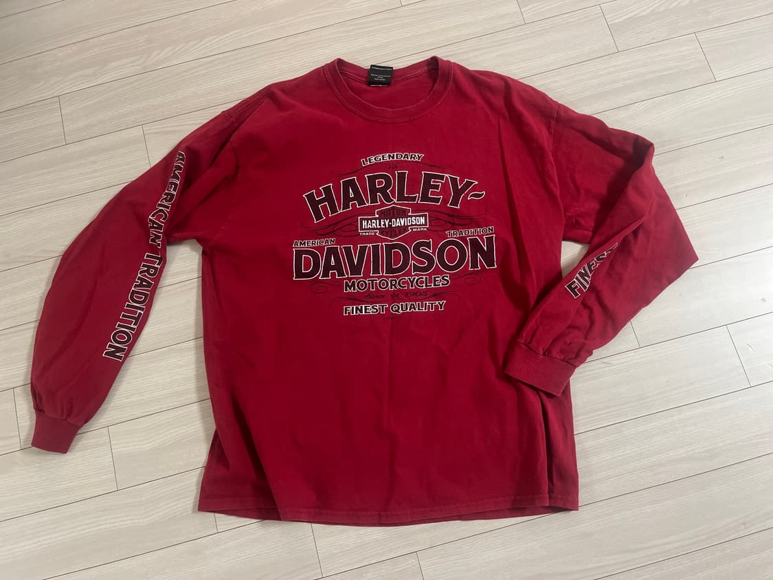 할리데이비슨 / 롱슬리브 레드 / 100 상품이미지1