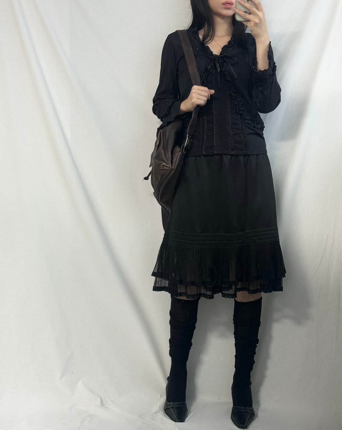 스팽글 가디건 레이스 슬리브리스 2pcs SET 상품이미지4