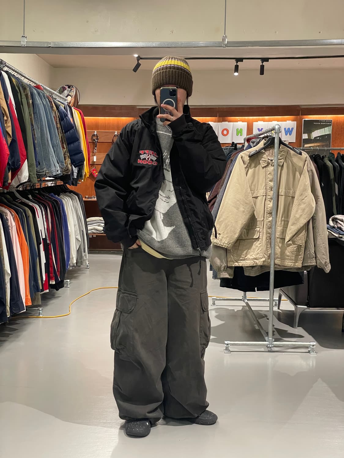 빈티지 레이싱 봄버 자켓   상품이미지2