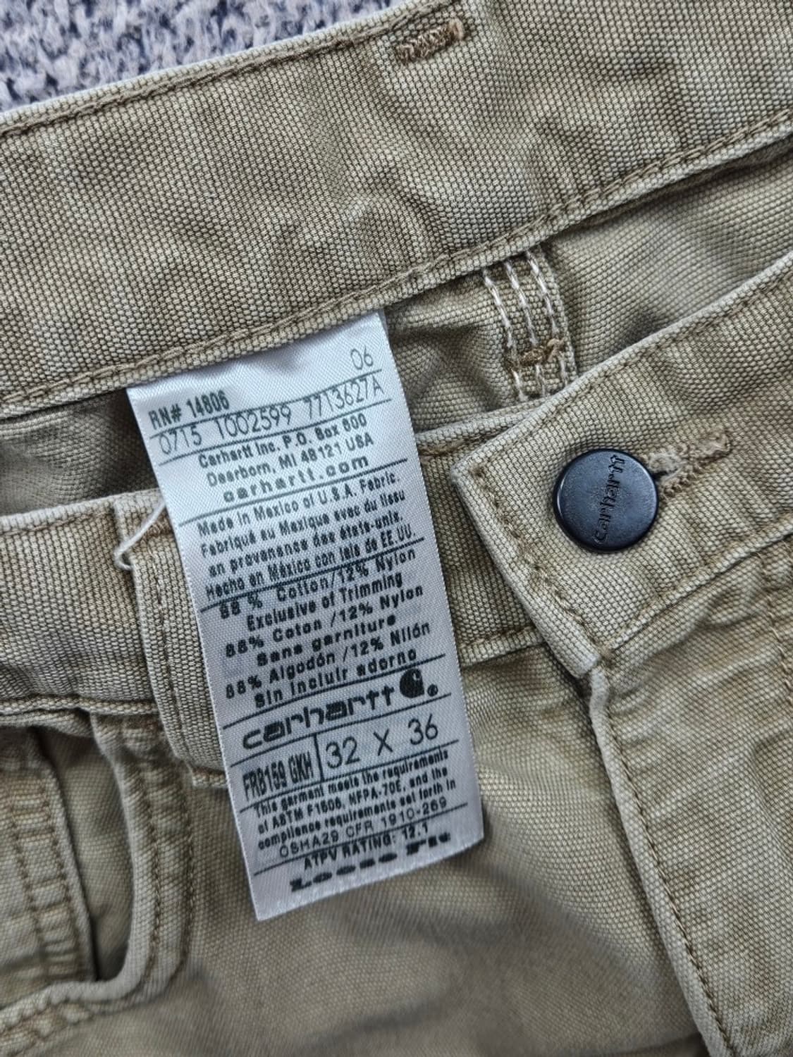 FR 칼하트 코튼 카펜터 워크 팬츠 ( 32X36 ) / 11568 상품이미지7