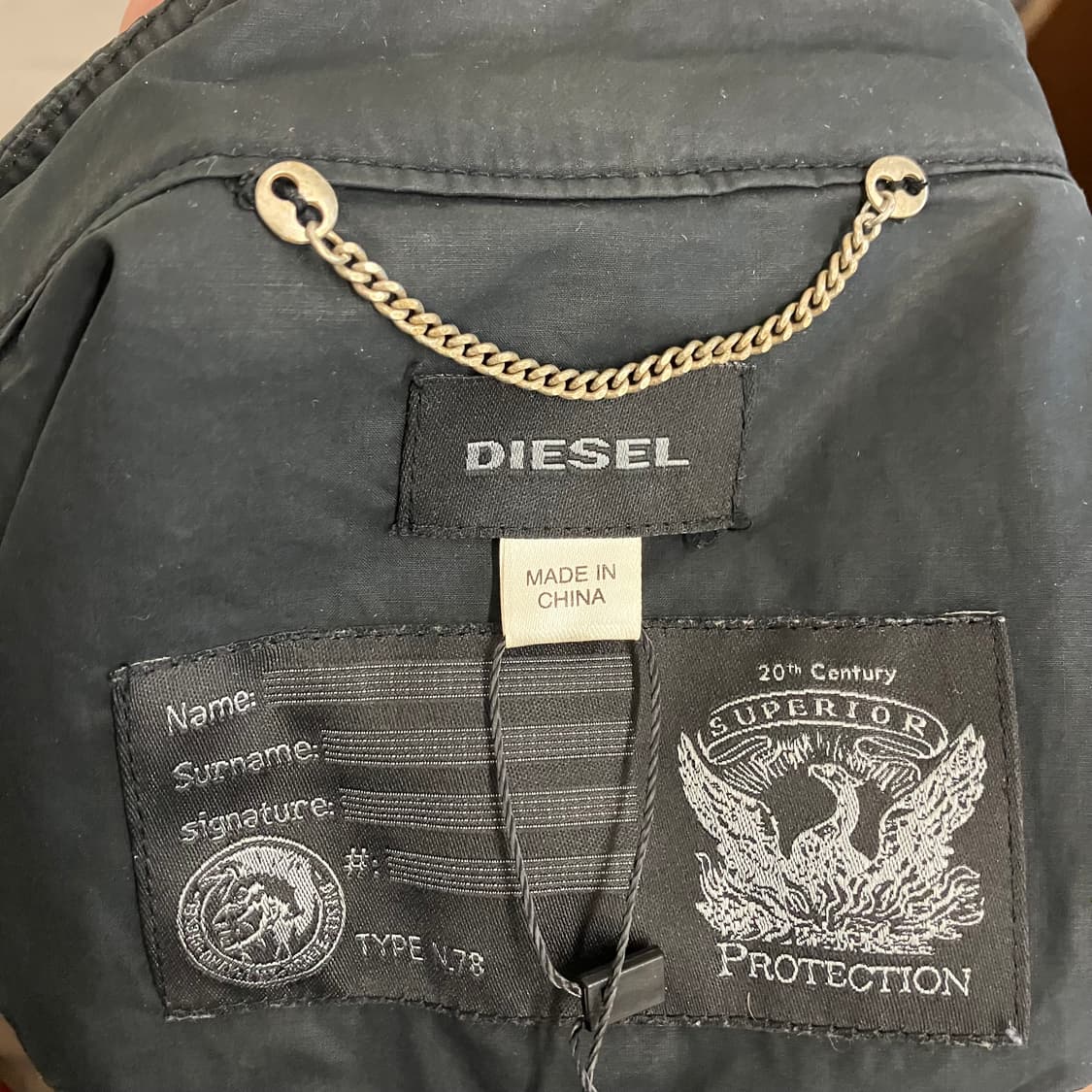 N254 디젤 나일론 바이커 자켓 상품이미지3