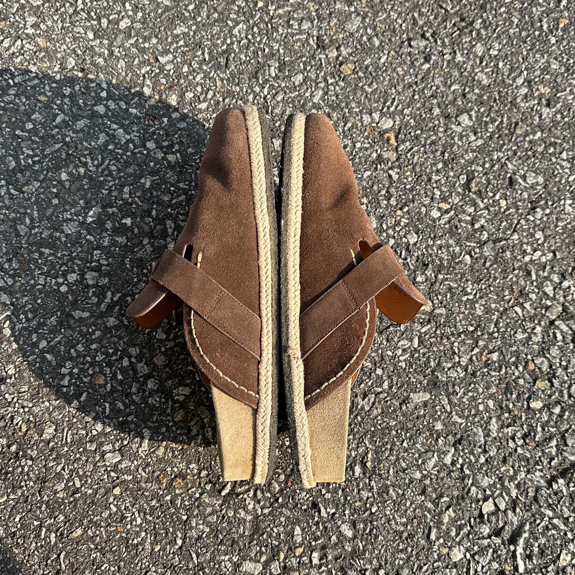 280 폴로 랄프로렌 스웨이드 클로그 뮬 보스턴 브라운 상품이미지9