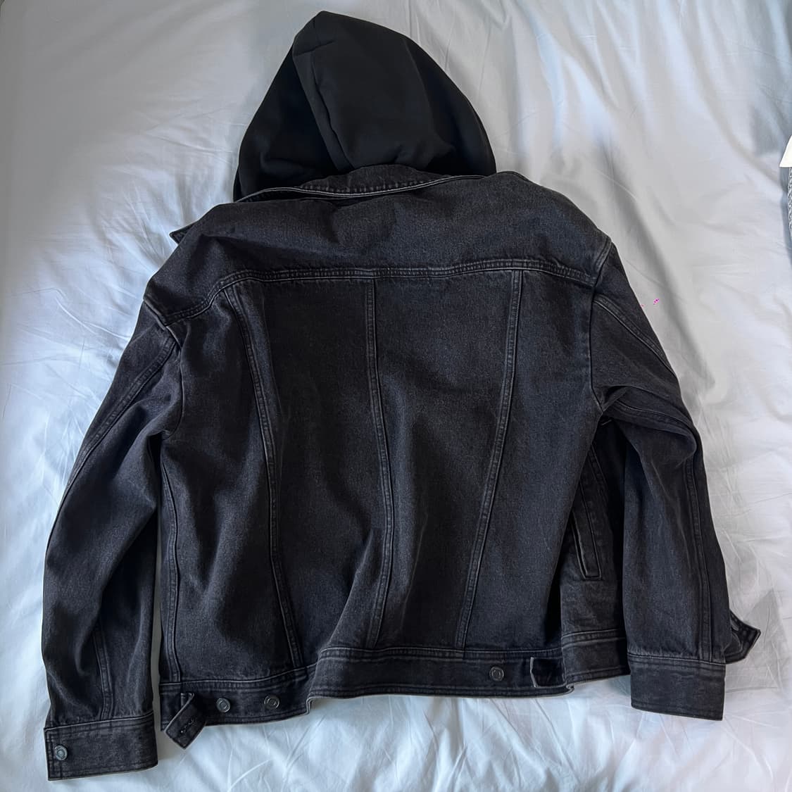 D answer 디앤써 후드 트러커 블랙 자켓 상품이미지4