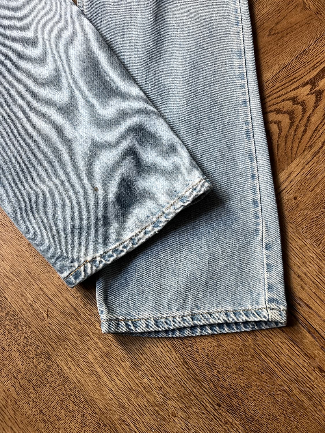 [36]00's 리바이스 USA 505 맥시코제 라이트블루 데님 팬츠 상품이미지8