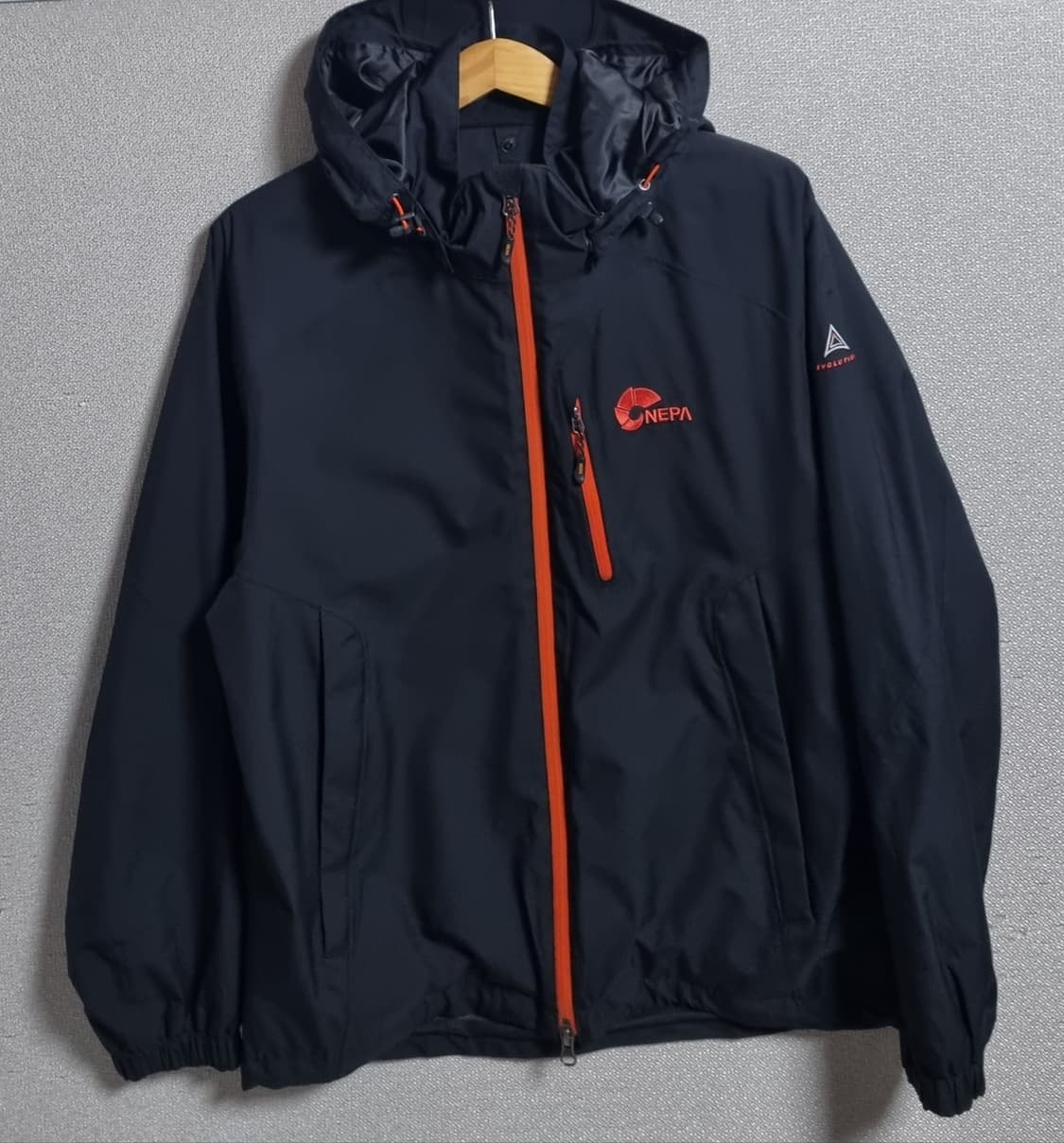 M ) 네파 블랙 이중지퍼 바람막이 상품이미지1