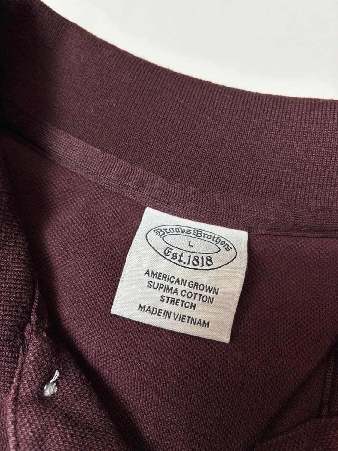 브룩스브라더스 클래식 로고 반팔 카라 티셔츠 PN8693 상품이미지6