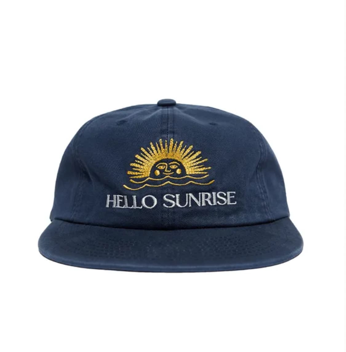 헬로선라이즈 워시드 투톤 로고 캡 네이비  상품이미지1