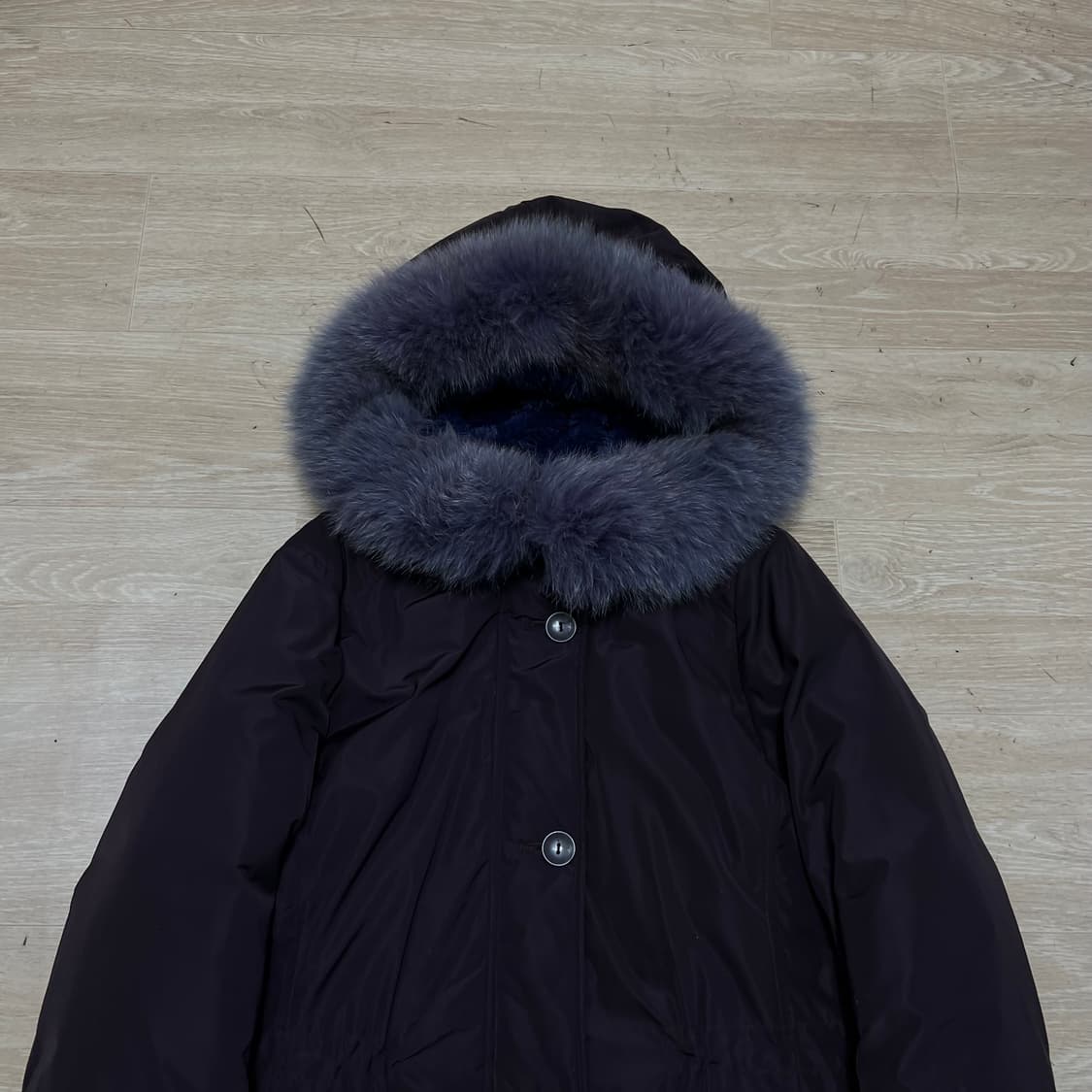 지센 스포츠 여성 덕다운 퍼후드 롱패딩 점퍼 [딥 퍼플] S/90 상품이미지2