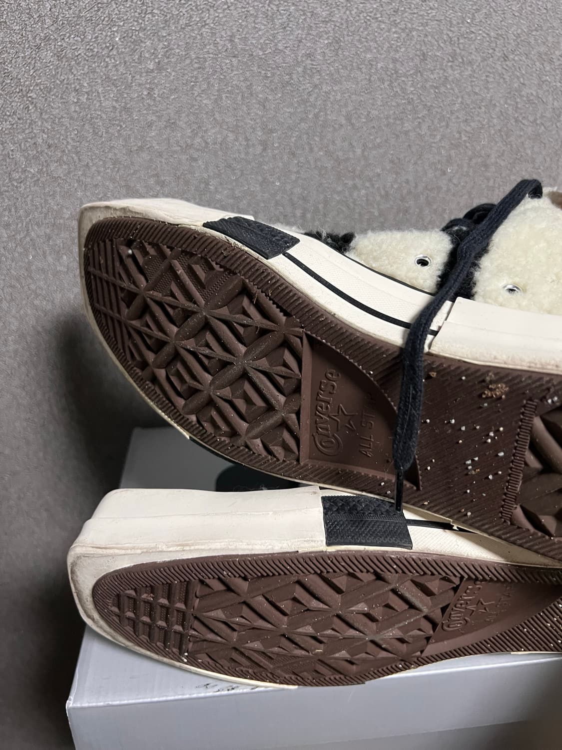 [uk10] 릭오웬스 컨버스 터보다크 플리스 스니커즈 상품이미지5