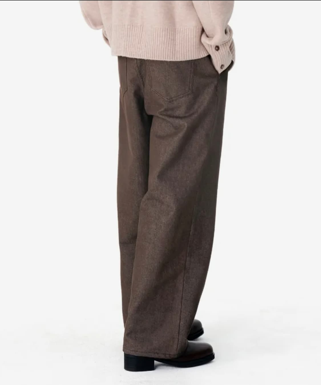 86로드 와이드 데님 브라운 상품이미지3