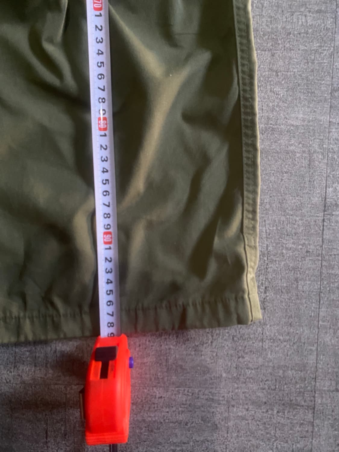 일본빈티지 Gu 올드스쿨아메카지 혁오풍 핀턱 와이드팬츠 카키 상품이미지4