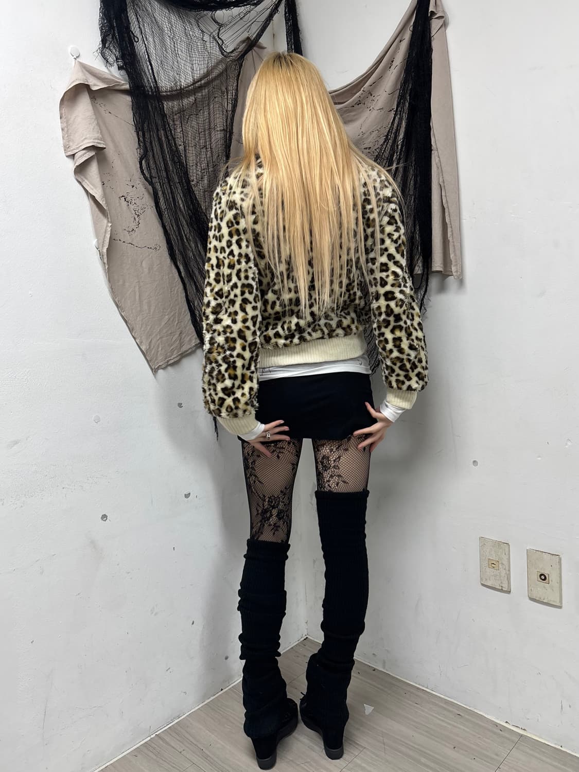 [GAL]Leopard Fleece Zip Up 상품이미지3