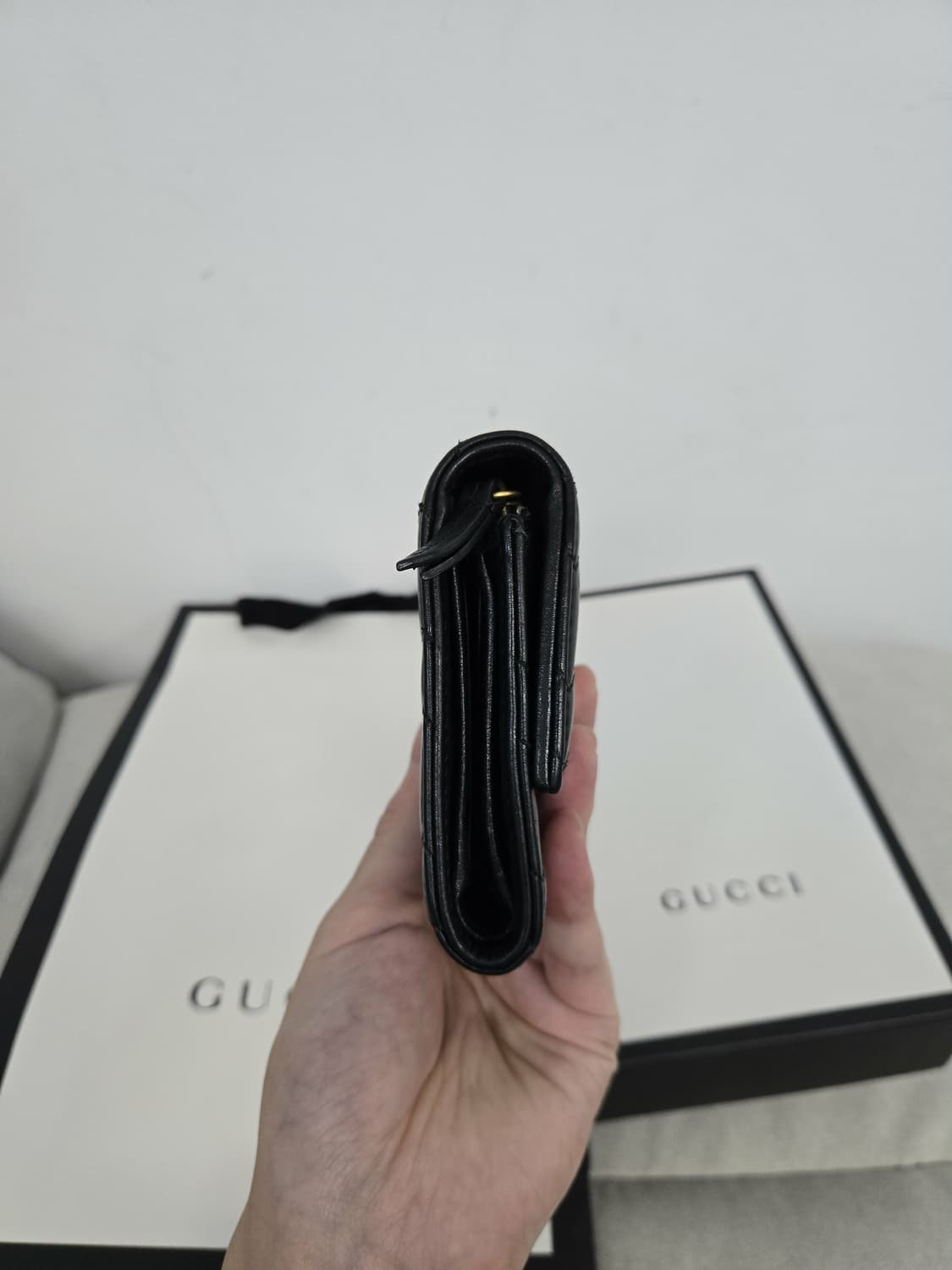 [보증서 정품]구찌 마몬트 GG 삼단 중지갑 상품이미지3