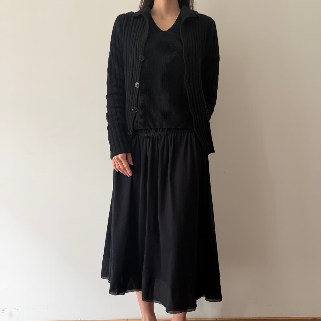 이세이미야케 미디 스커트 M 상품이미지2