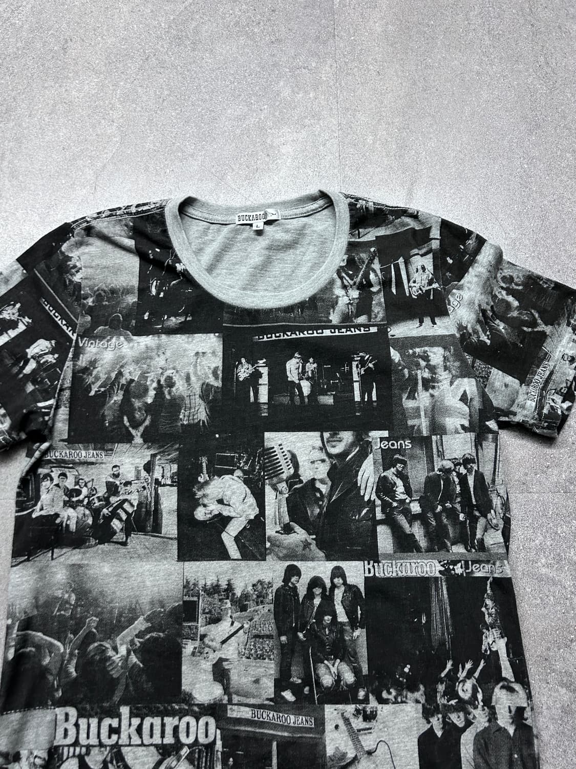 버커루 뉴스 페이퍼 그래픽 반팔 상품이미지5