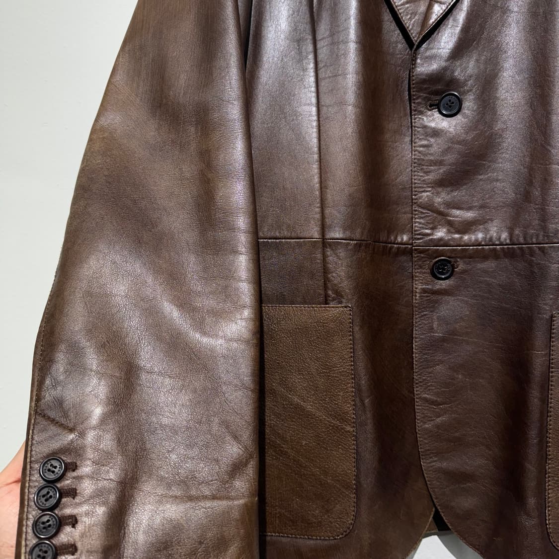 [50] 빈티지 프라다 레더 블레이저 상품이미지7