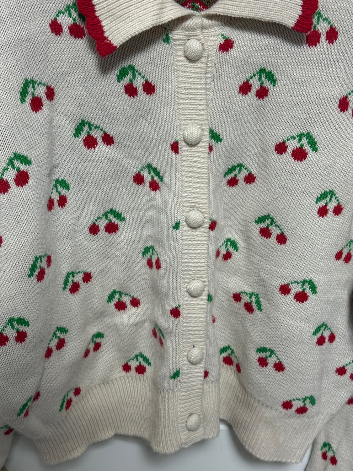 징짜 사랑스러운 체리 가디건 상품이미지4