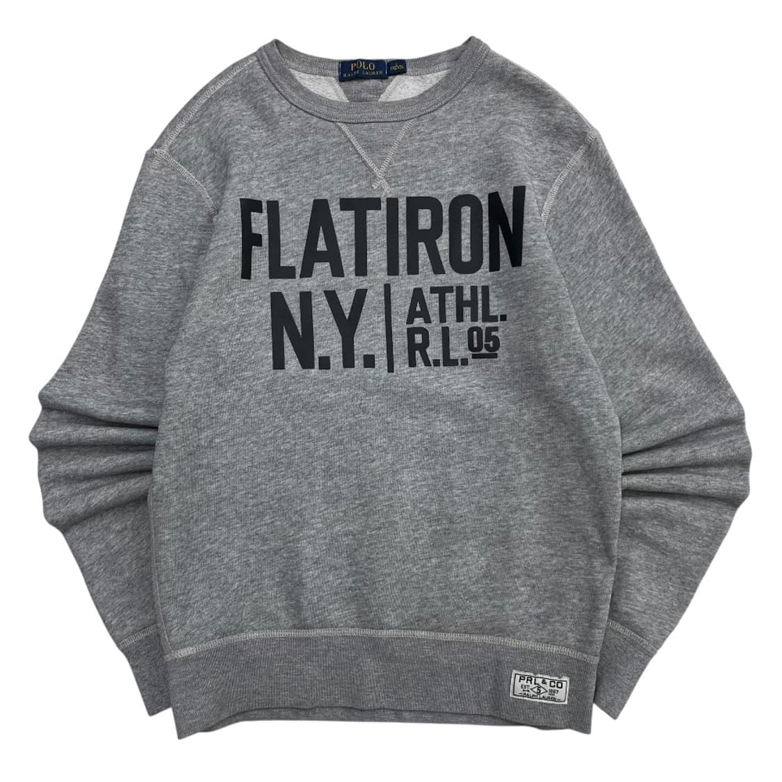 폴로 랄프로렌 블랙 패치로고 그레이 맨투맨 S 상품이미지2