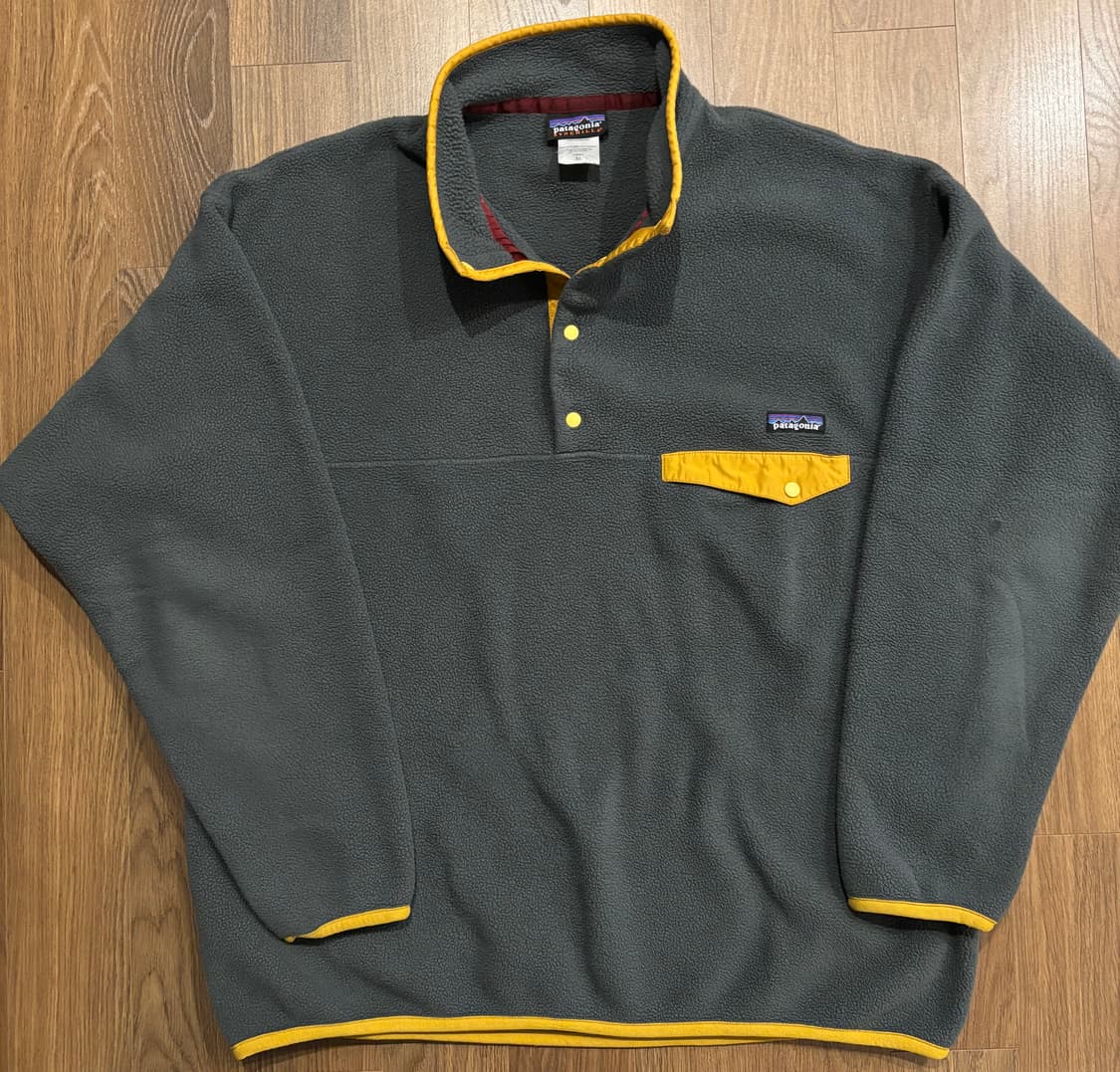 파타고니아 헤비웨이트 신칠라 그레이/옐로우 XL 사이즈 상품이미지6