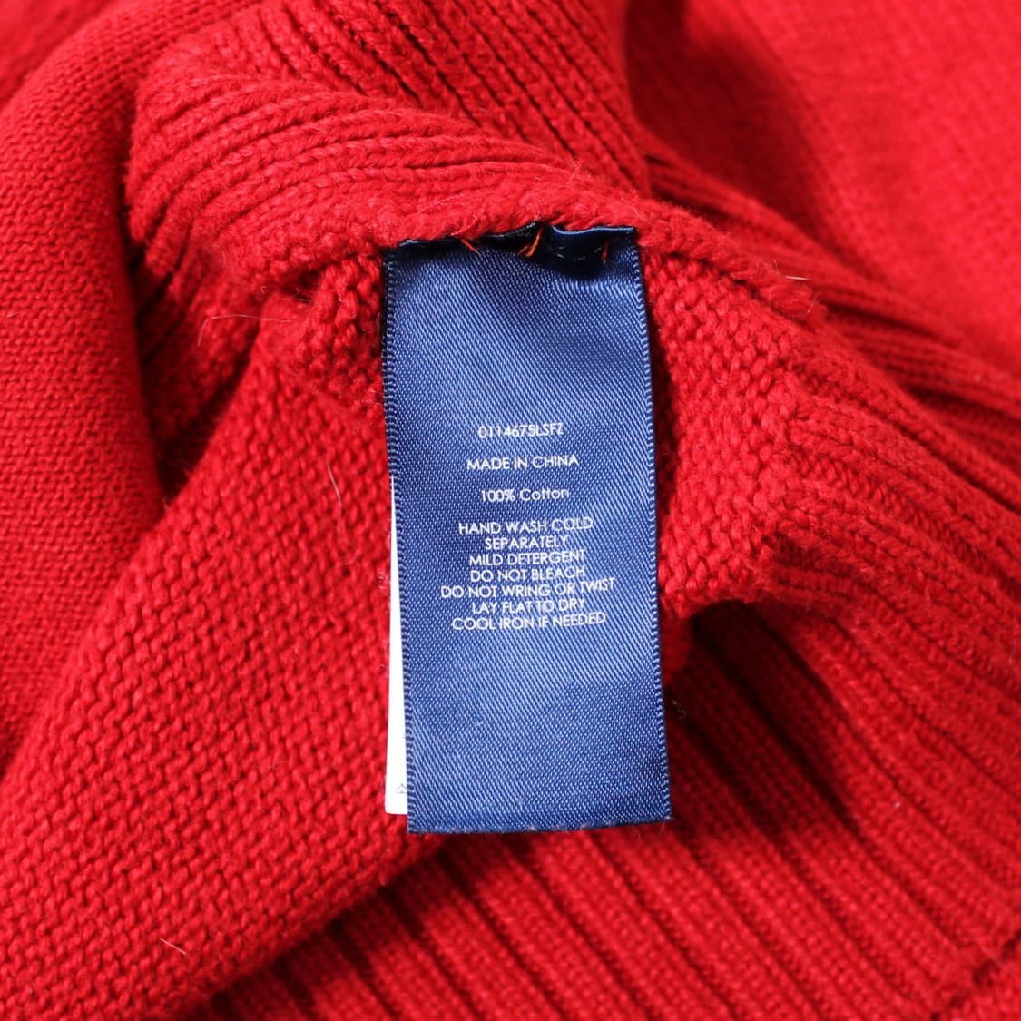 Polo 폴로 랄프로렌 레드 니트 집업 상품이미지5