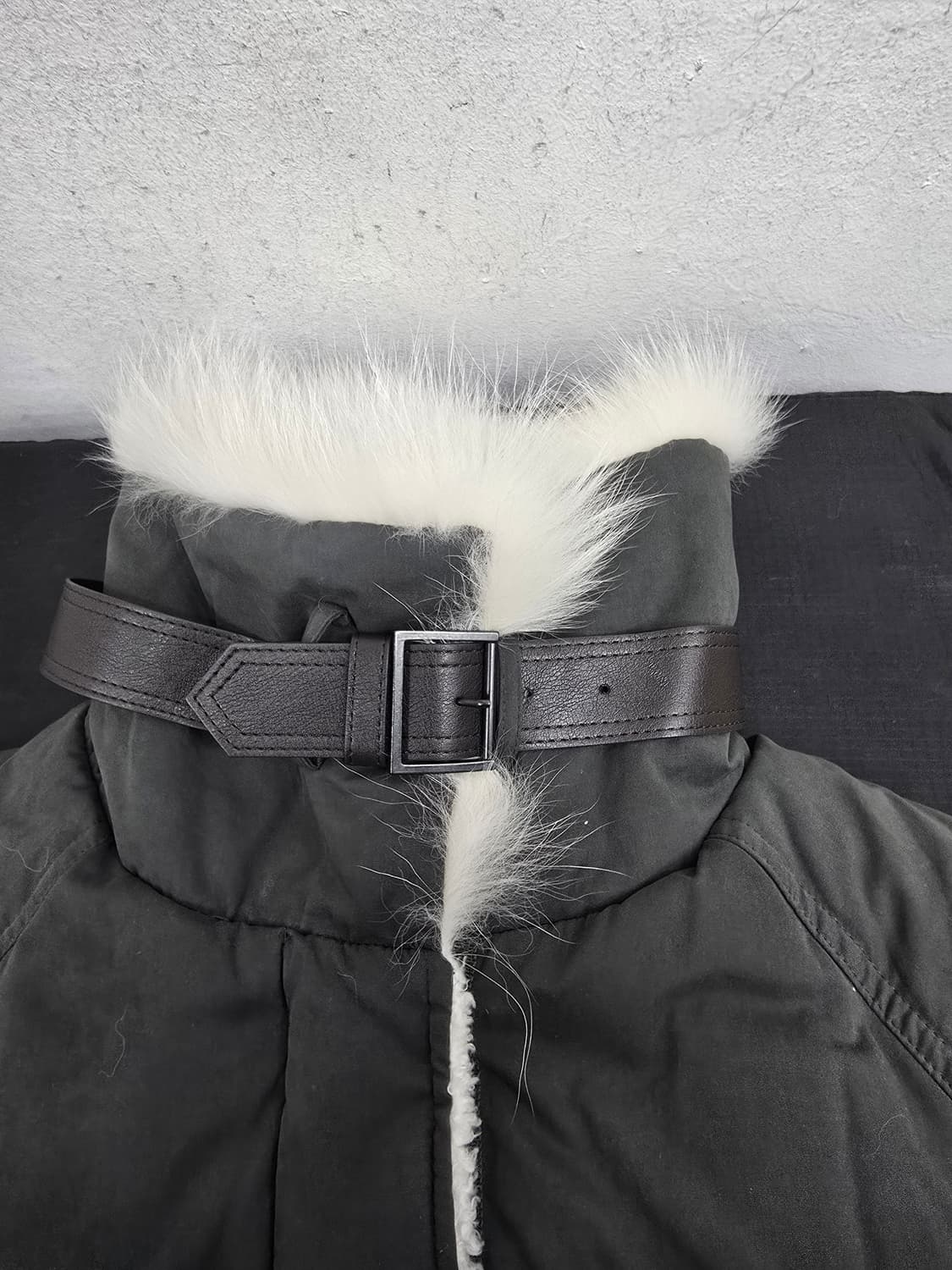 시슬리 폭스퍼 구스다운 여성 롱패딩(44) 상품이미지4