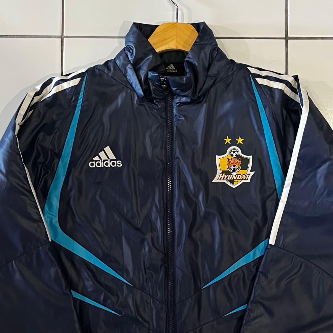 아디다스 울산현대 08년도 올웨더 바람막이 스타디움 재킷 상품이미지2