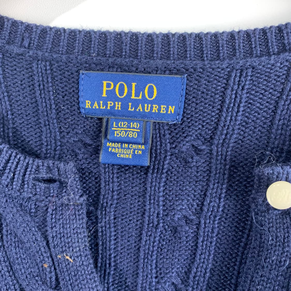 폴로 랄프로렌 네이비 프릴 니트 가디건 상품이미지5