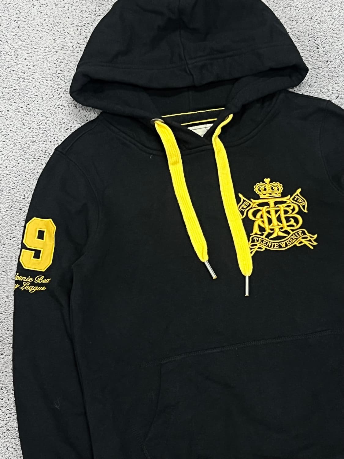 (S) 티니위니 후드티 블랙/옐로우 상품이미지2