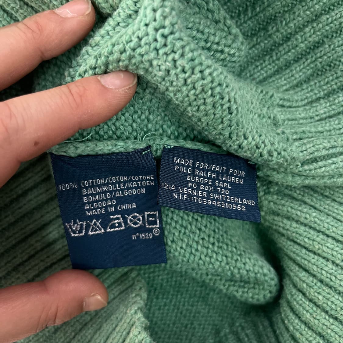 100 폴로랄프로렌 코튼 브이넥 니트 상품이미지5