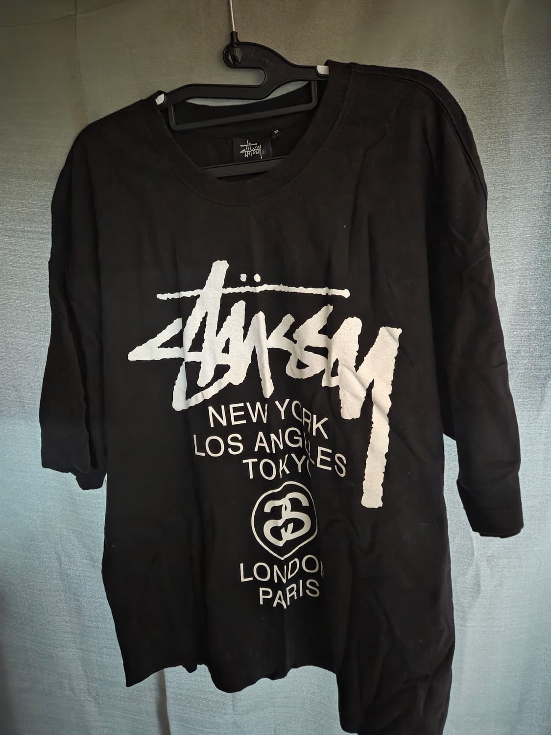 3만원 급처! 스투시 월드투어 반팔 오버핏 티셔츠 상품이미지1