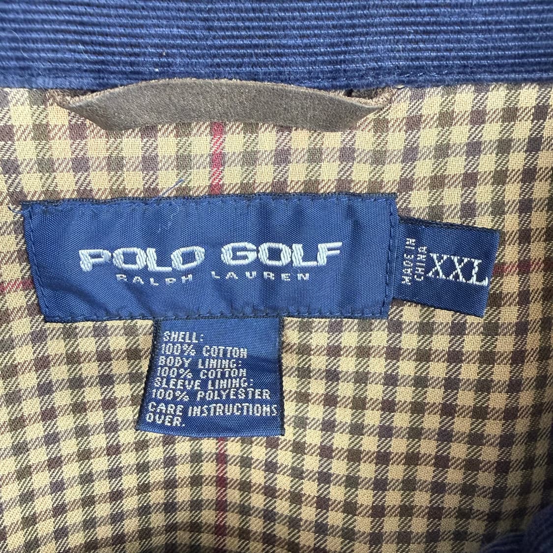 (2XL) 00s 폴로 랄프로렌 골프 코듀로이 스윙탑 자켓 네이비 상품이미지3