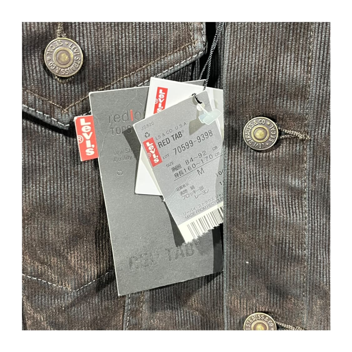 [Levi's] 리바이스 코듀로이 왁싱 트러커 자켓(새상품) 상품이미지5