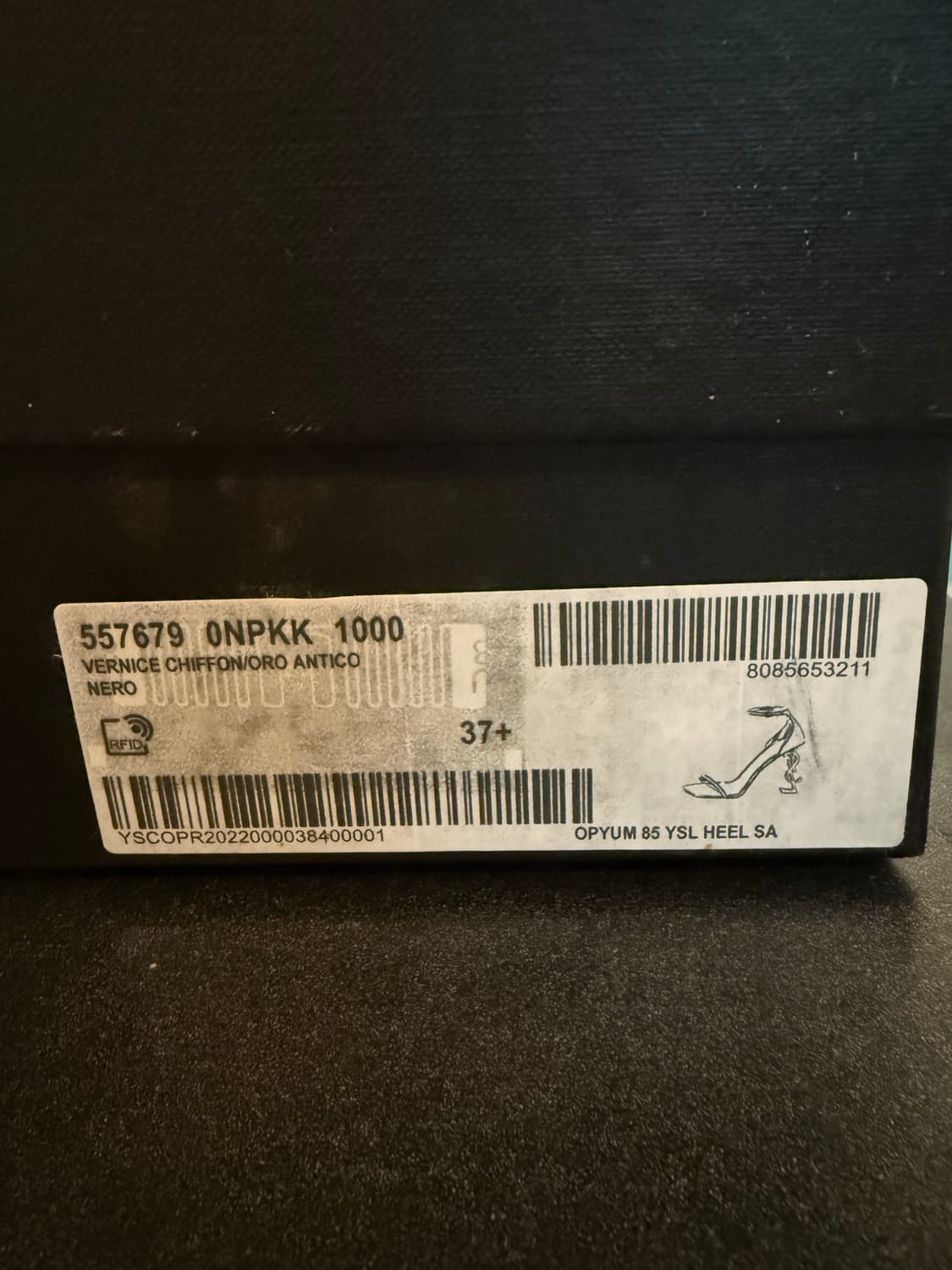 생로랑 오피움 샌들 힐 블랙 245 상품이미지5