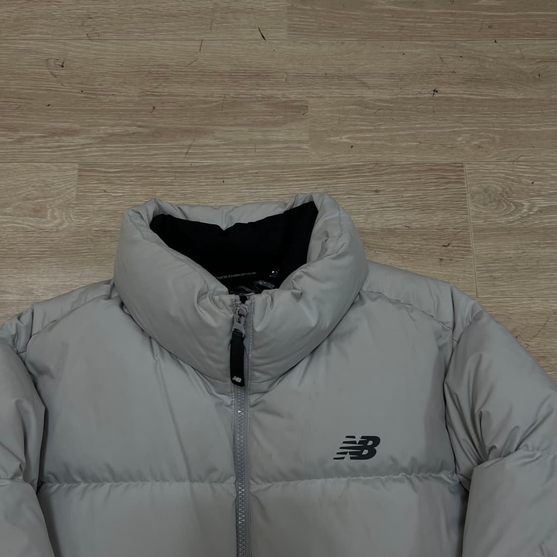 뉴발란스 구스다운 스탠드넥 푸퍼 패딩 점퍼 [그레이] S/90 상품이미지2