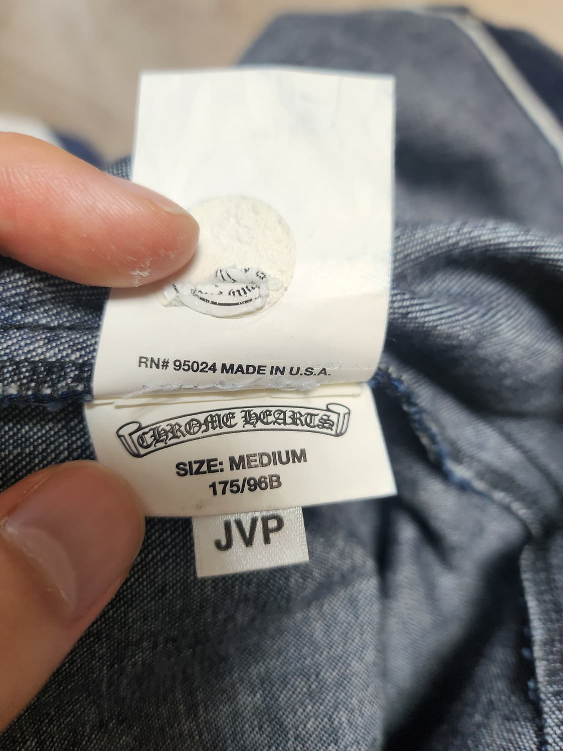 크롬하츠 크로스패치 웨스턴 청셔츠 m 상품이미지5