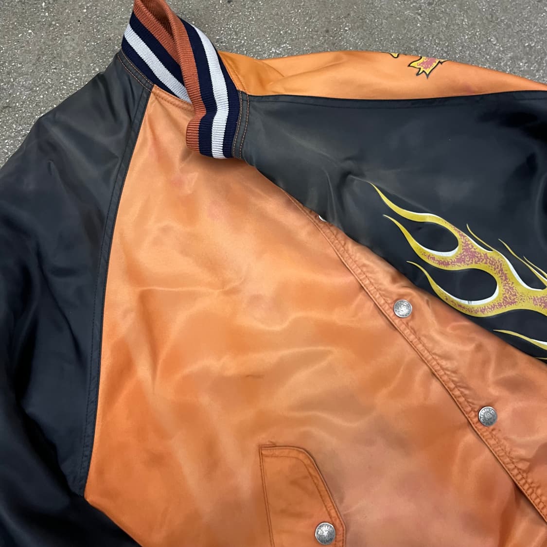 90s 할리데이비슨 플레임 봄버 자켓 (105-110) 상품이미지4