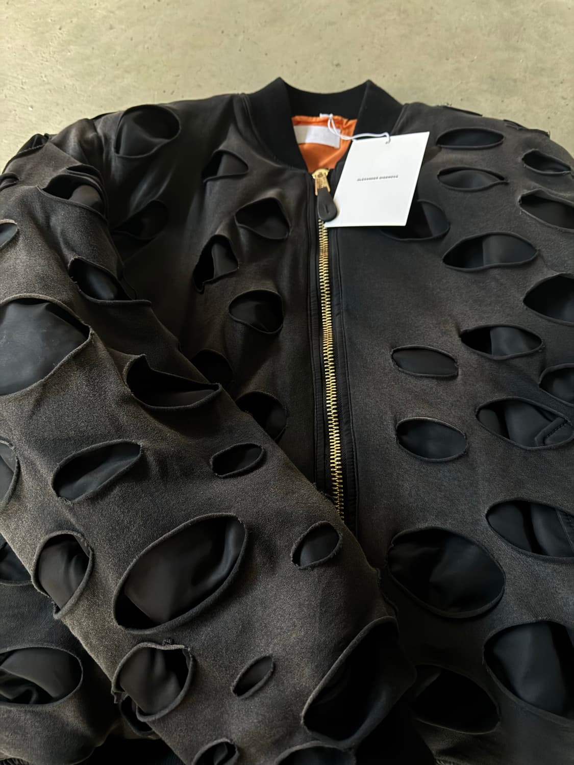 알렉산더 디제노바 디스트레스드 봄버 2 상품이미지3