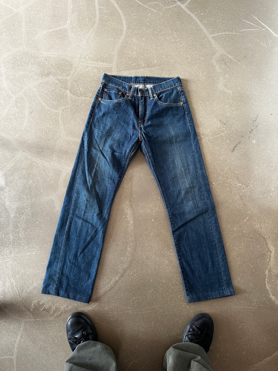 Levis 505 레귤러핏 미디엄 인디고 데님팬츠  상품이미지3