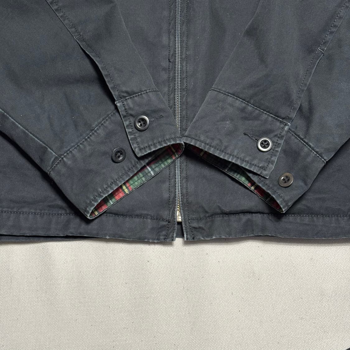 XL 폴로랄프로렌 체크 배색 블랙 스윙탑 자켓 상품이미지7