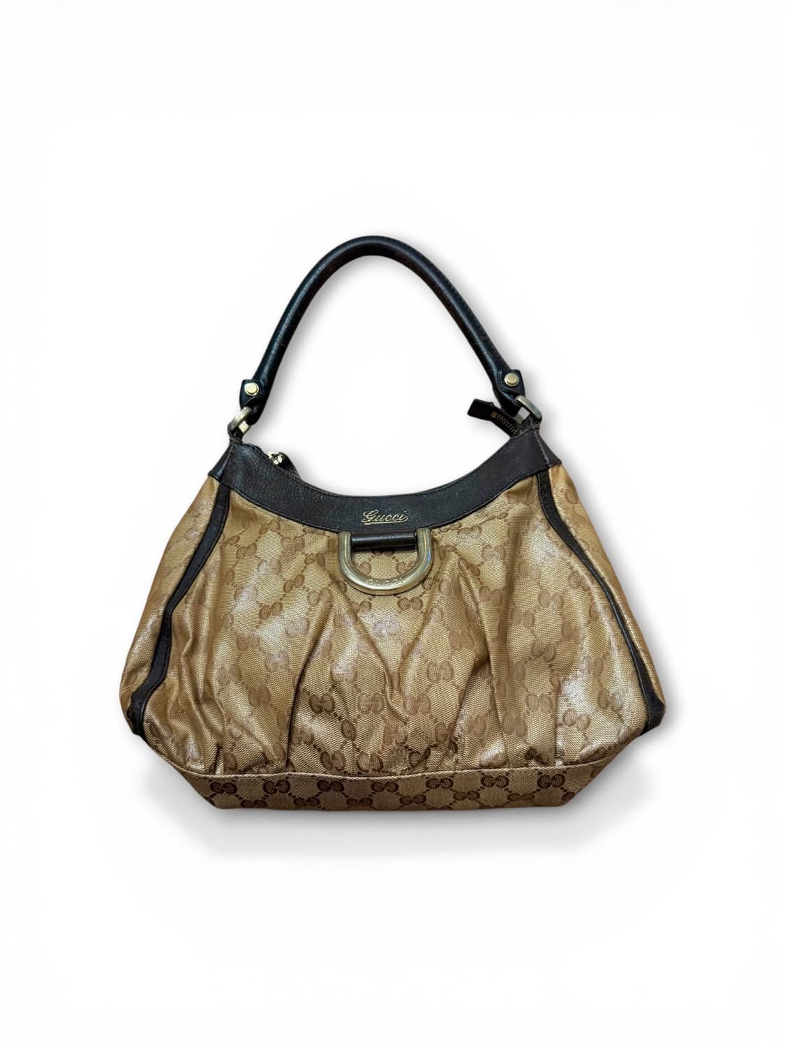 Gucci GG 크리스탈 코티드 캔버스 금장 호보 토트백 상품이미지1