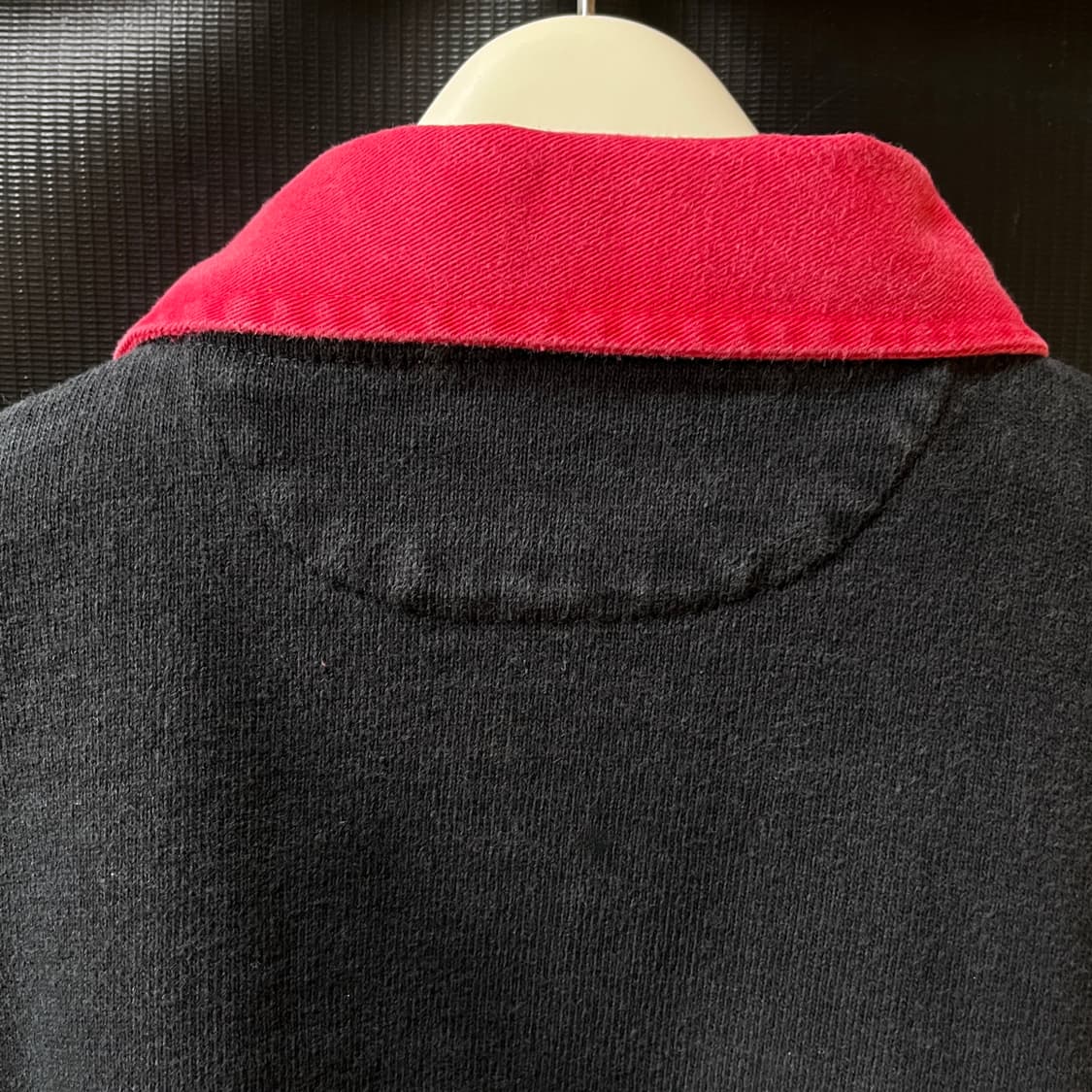 L) 90s 바바리안 Made in Canada 럭비 셔츠 블랙 상품이미지8