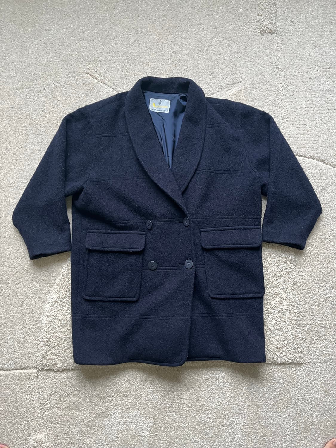 아쿠아스큐텀 숄카라 더블 재킷 (103-105) 상품이미지2