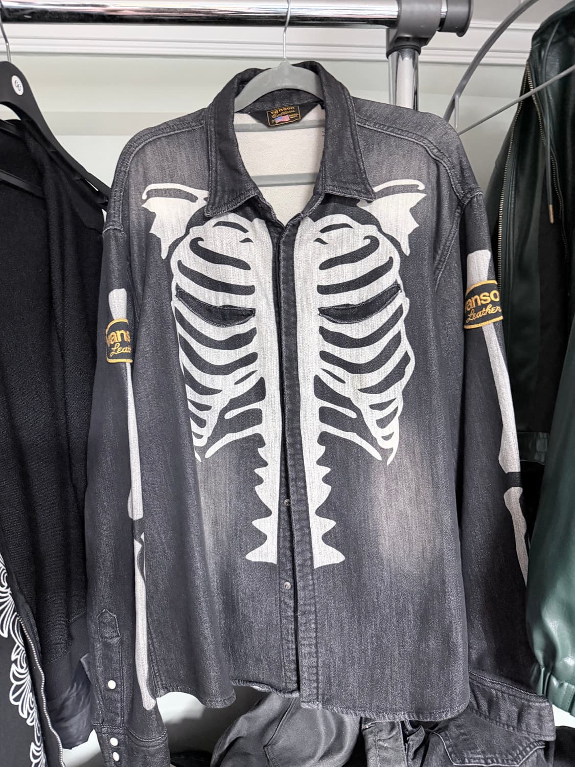 VANSON LEATHERS BONE SHIRTS XXL 상품이미지1