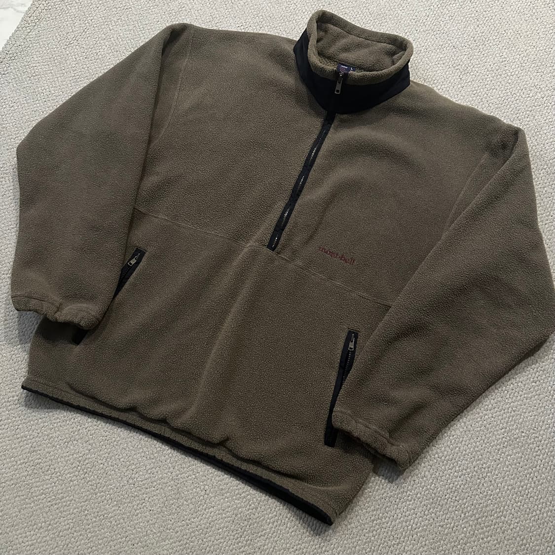 90s 재팬 몽벨 mont-bell 폴라텍 하프집 플리스 상품이미지2