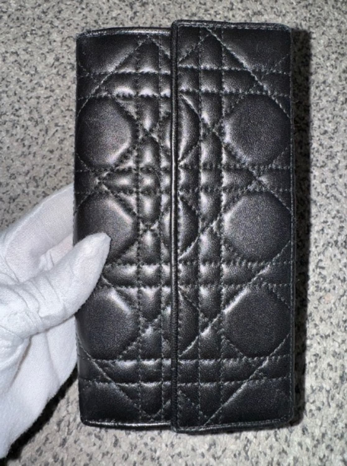 Dior 디올 클래식 램스킨 레더 장지갑 (BLACK) 상품이미지2